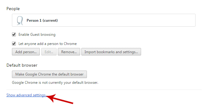 Disable Chrome Push Notification