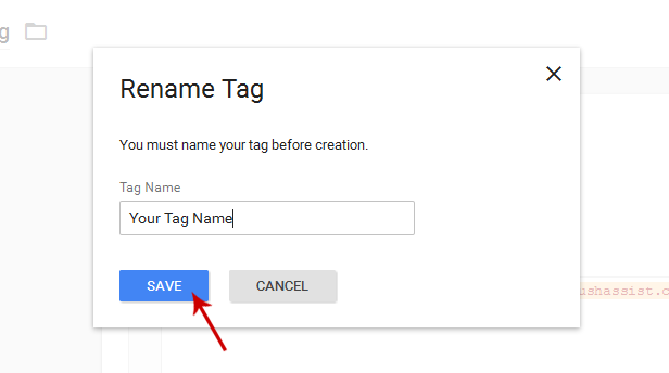 Save PushAssist JS in Google Tag Manager