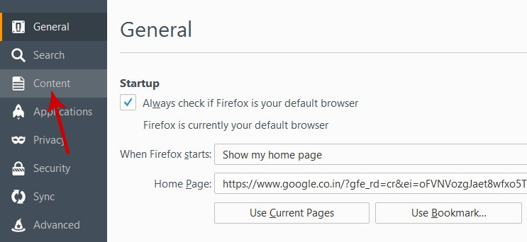 Disable Firefox Push Notification