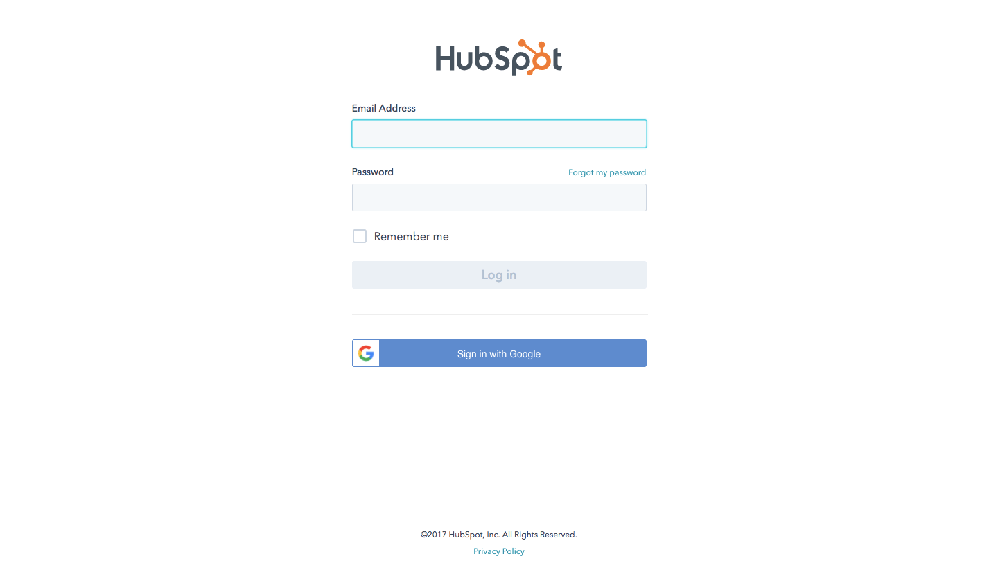 HubSpot Installation Step