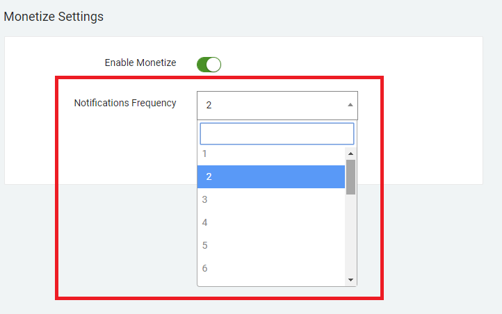 Setup Push Ads Frequency