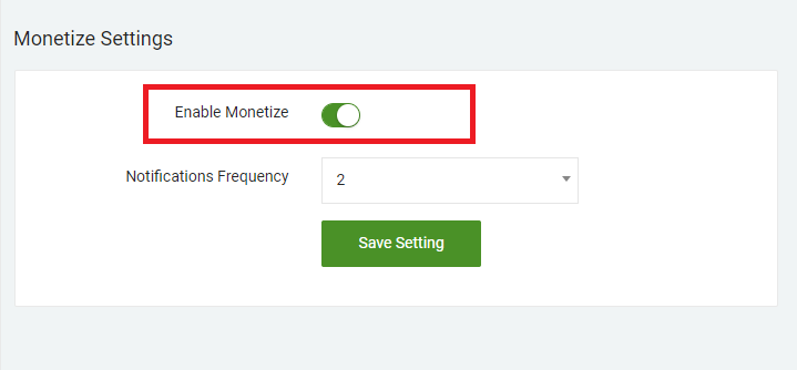 Enable Settings to Send Web Push Ads